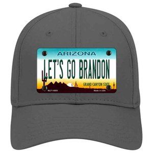 Let's Go Brandon Arizona Metal on Cotton Velcro Hat - Charcoal